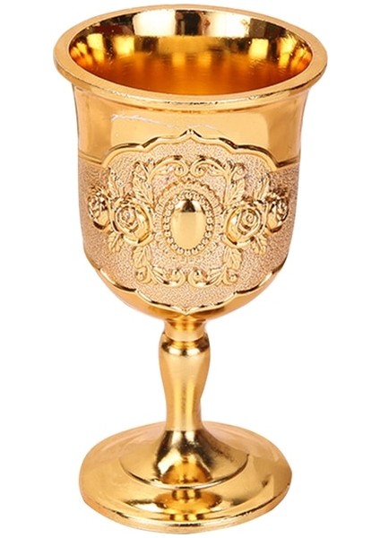 Altın 30 ml 30 ml Metal Şarap Bardakları Retro Şarap Bardağı Kadeh Vintage Avrupa Tarzı Şampanya Kokteyl Bardakları Bar Ev Dekor Drinkware (Yurt Dışından)