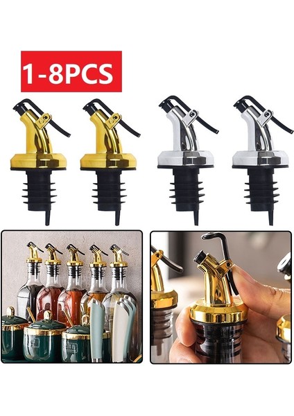 1 Adet Gümüş 1-8 Adet Cam Zeytinyağı Sirke Dağıtıcı Dökücü Püskürtücü Baharat Şişesi Cam Sirke Şişe Mutfak Pişirme Araçları Konteyner (Yurt Dışından) fiyatları