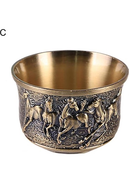 C Çay Fincanı Şarap Bardakları Şampanya Bardakları Içecek Kadehi Kokteyl Bardakları Altın Vintage Çin Tarzı Yaratıcı Hediye Bar Ev Dekor Için (Yurt Dışından)