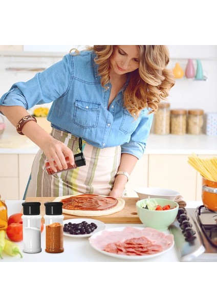 Kırmızı C Kavanoz Baharat Baharat Konteyner Plastik Barbekü Çeşni Mutfak Gadget Tuz ve Biber Çalkalayıcı Çeşni Mutfak Aracı (Yurt Dışından)