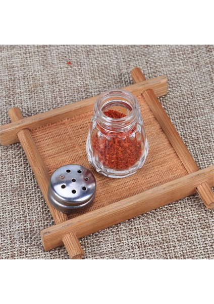 Küçük Kare Mini Baharat Çalkalayıcı Şişeleri Cam Baharat Çeşni Kavanoz Mutfak Tuz ve Biber Çalkalayıcı Baharat Kutuları Mutfak Gadget Aracı (Yurt Dışından)