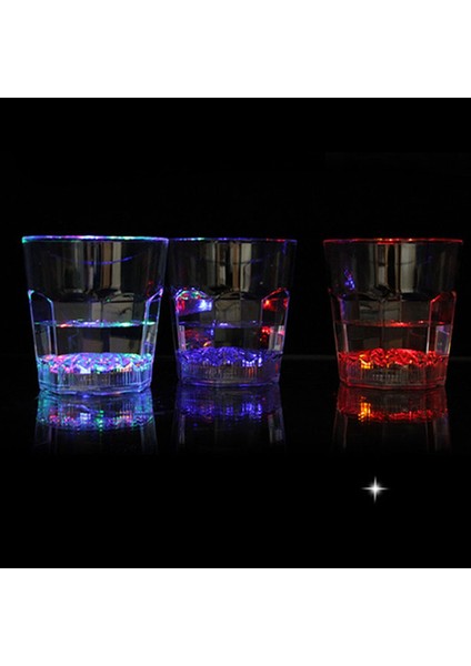 12 Adet 5.50X5.00X4.00 cm 12 Adet Light Up LED Bardak Otomatik Yanıp Sönen Içme Bardağı Renk Değiştiren Bira Viski Kupaları Shot Bardakları Bar Kulübü Parti Malzemeleri (Yurt Dışından) fırsatları