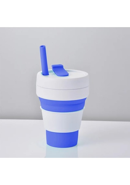 Gri 301-400 ml Gıda Sınıfı Silikon Malzeme Açık Seyahat Taşınabilir Katlanabilir Silikon Kahve Yaratıcı Hediye Spor Shrink Kupa Açık Seyahat (Yurt Dışından)