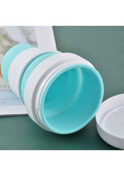Gri 301-400 ml Gıda Sınıfı Silikon Malzeme Açık Seyahat Taşınabilir Katlanabilir Silikon Kahve Yaratıcı Hediye Spor Shrink Kupa Açık Seyahat (Yurt Dışından)