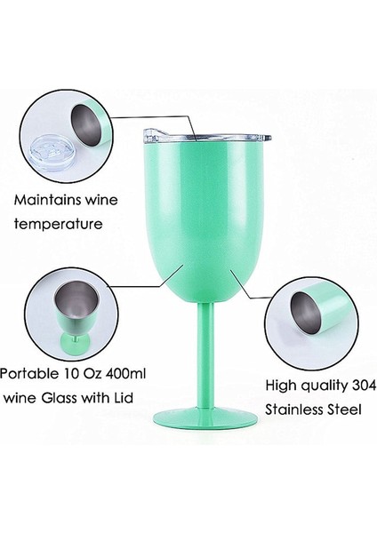 B 10OZ 10OZ Kırmızı Şarap Gözlük Kadehi Paslanmaz Çelik Kapaklı Saplı Tumbler Yalıtımlı Şampanya Kadehi Düğün Parti Favor (Yurt Dışından) fırsatları