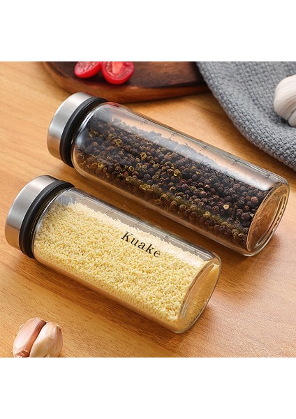 Set-E Mühürlü Baharat Şişesi Seti, Çoklu Delikli Desen, Cam Baharat Kavanozu, Mutfak Tuzluk, Neme Dayanıklı Mutfak Gereçleri (Yurt Dışından)