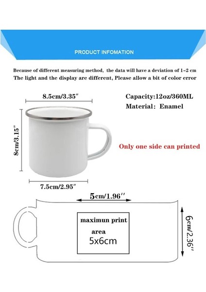 UXH209711-A015WH-8 360 ml Kelimenin En Iyi Anne Ispanyolca Baskı Kupa Yaratıcı Kahve Fincanları Kamp Kolu Kupalar Kolu Emaye Fincan Anne Için Şenlikli Doğum Günü Hediyeleri (Yurt Dışından)
