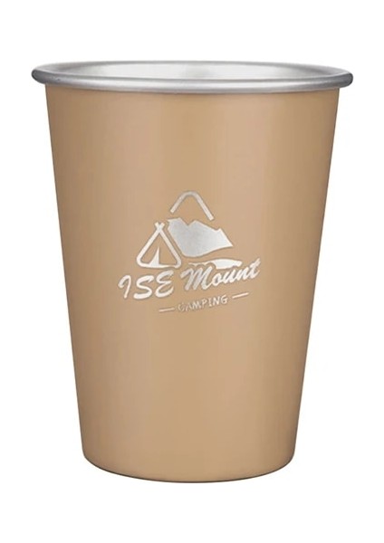 Çamur Rengi 1 Adet Paslanmaz Çelik Kamp Fincan Seti 350 ml Açık Seyahat Kahve Fincanı Bira Şarap Bardakları Kahve Tumbler Çay Süt Kupalar Su Bira Bardağı (Yurt Dışından)
