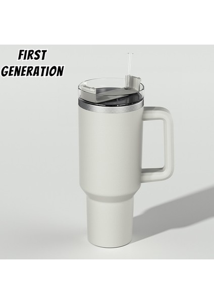 Birinci Nesil-13 40OZ 40OZ Drinkware Kupa Bardak Flowstate Stanley Quencher 1200ML Stanley Kupası Paslanmaz Çelik Vakum Yalıtımlı Bardak Buzlu Kahve Fincanı (Yurt Dışından)