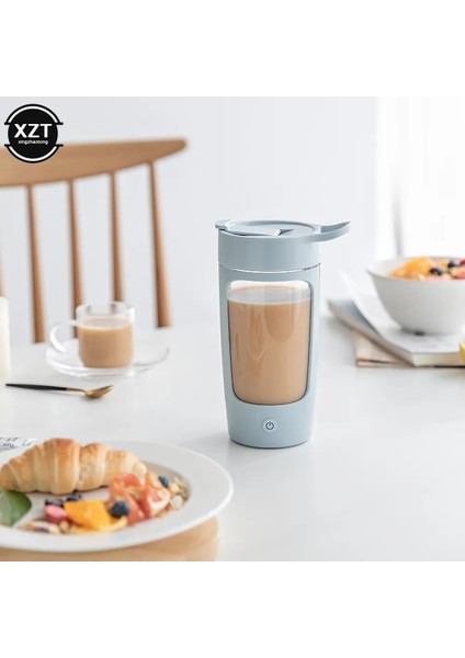 Pembe USB 650 ml Elektrikli Protein Shaker Şişe Peynir Altı Suyu Protein Tozu Karıştırma Şişesi Spor Fitness Salonu Açık Seyahat Şişesi Şarj Edilebilir (Yurt Dışından) modelleri
