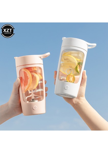 Pembe USB 650 ml Elektrikli Protein Shaker Şişe Peynir Altı Suyu Protein Tozu Karıştırma Şişesi Spor Fitness Salonu Açık Seyahat Şişesi Şarj Edilebilir (Yurt Dışından) indirimleri