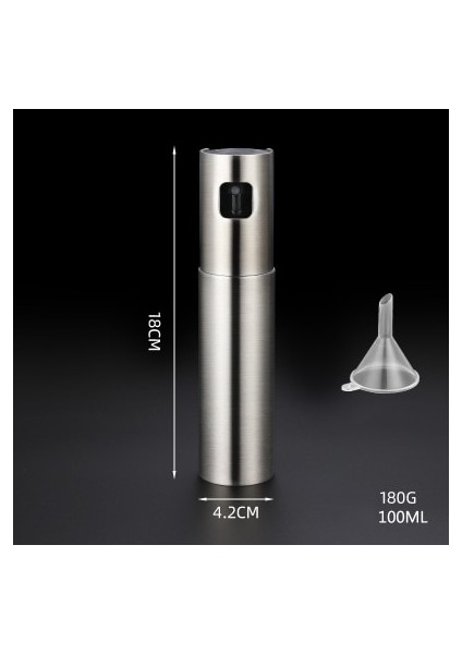 Silver-C Püskürtücü Şişe-Dispenser Barbekü Aleti Mutfak Aletleri Sirke Zeytinyağı Pişirme Paslanmaz Çelik Paslanmaz Çelik Tencere Zeytin-Pompa (Yurt Dışından)