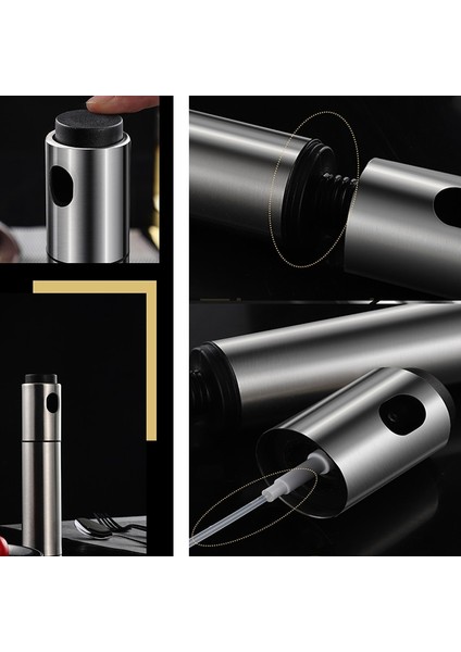 Silver-C Püskürtücü Şişe-Dispenser Barbekü Aleti Mutfak Aletleri Sirke Zeytinyağı Pişirme Paslanmaz Çelik Paslanmaz Çelik Tencere Zeytin-Pompa (Yurt Dışından) fırsatları