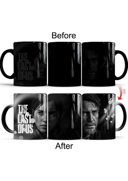 Kupa 01 11OZ The Last Of Us Part 2 350ML Sihirli Renk Değiştiren Seramik Kahve Kupa Bardak Arkadaşlar Hediye (Yurt Dışından)