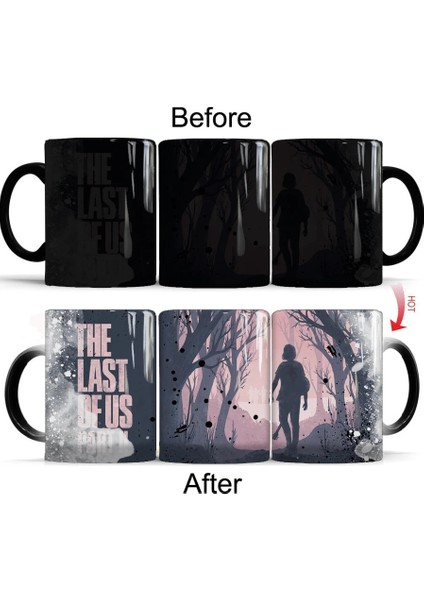 Kupa 01 11OZ The Last Of Us Part 2 350ML Sihirli Renk Değiştiren Seramik Kahve Kupa Bardak Arkadaşlar Hediye (Yurt Dışından)