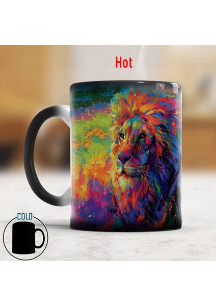 Stil 06 301-400ML Sihirli Kurt Aslan Kedi Dinozor Kupa 11OZ Ev Kahve Kupa Renk Değiştiren Sihirli Fincan Boyama Sevgilisi Fotoğrafçılığı Sevgilisi Doğum Günü Hediyesi (Yurt Dışından) fırsatları