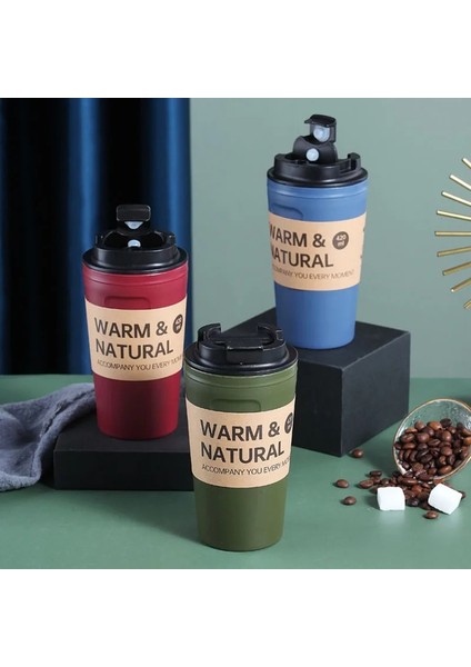 Kırmızı 420 ml Kahve Fincanı Süt Çay Basit Taşıma Bardağı Açık Eğlence Mühürlü Sızdırmaz Taşınabilir Kapaklı Bardak Xmas Hediyeleri 420 ml (Yurt Dışından) modelleri