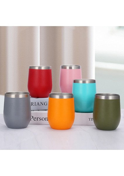 A-2 301-400 ml 12 Oz U Yumurta Şekilli Çift Duvar Yalıtımlı Paslanmaz Çelik Şarap Bardağı Şampanya Bardağı Parti Süslemeleri Mutfak Malzemeleri (Yurt Dışından) fiyatları