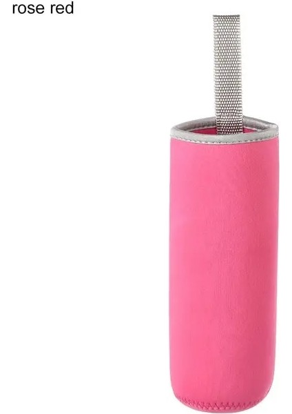Gül Kırmızı 550 ml Taşınabilir Neopren Vakum Bardak Kol Su Şişesi Kapağı Yalıtkan Kol Çantası Cam Şişe Kutusu Kılıfı Spor Aksesuarları (Yurt Dışından)