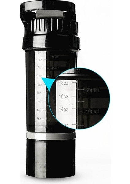 B-Sarı 500ML 500ML Shaker Protein Şişesi Toz Shake Kupası Büyük Kapasiteli Su Şişesi Plastik Karıştırma Kabı Vücut Geliştirme Egzersiz Spor Salonu Şişesi (Yurt Dışından) fırsatları