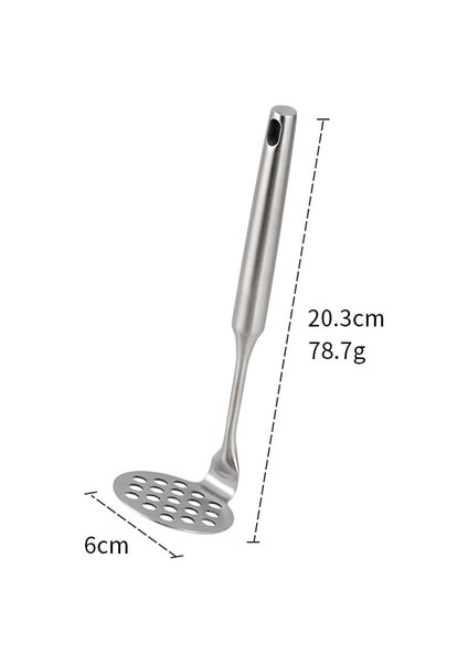 Gümüş S 1/2 Adet Paslanmaz Çelik Patates Ezici Ricer Meyve Sebze Kırıcı Püresi Sarımsak Baskı Mutfak Eşyaları (Yurt Dışından)