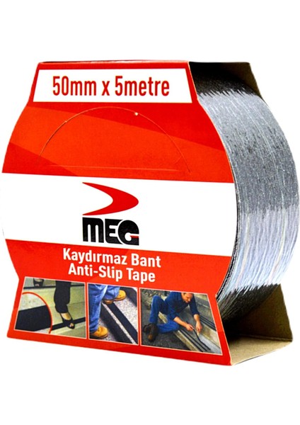 Gen - Of Ahşap Mermer Fayans Beton Merdiven Zemin Ayakkabı Kaydırmaz Bant 50 mm x 5 m 1 Adet