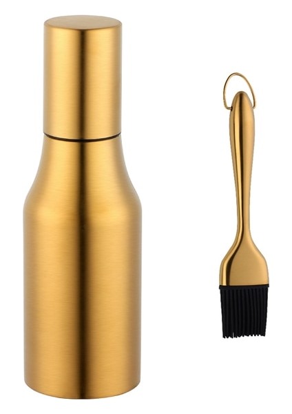 Gold-2pc 1 Adet Sızdırmaz Yağlayıcı Paslanmaz Çelik Taşınabilir Baharat Kavanoz Soya Sosu Şişeleri Yağ Sirke Organizatör Mutfak Yağı Şişesi (Yurt Dışından)