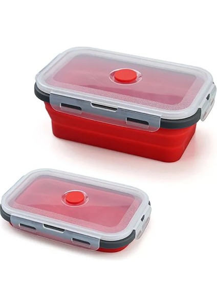 Rd 350 ml 4 Adet/takım Silikon Dikdörtgen Yemek Kabı Katlanabilir Bento Kutusu Katlanır Gıda Kabı Kase 300/500/800/1200 ml Yemek Takımı (Yurt Dışından) fiyatları