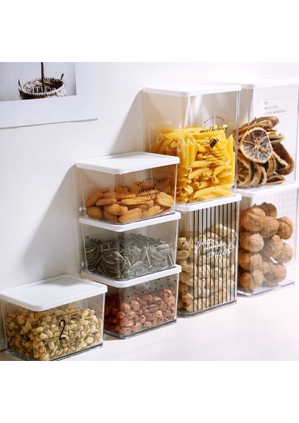 Büyük-E Depolama Tankı Gıda Kabı Kapalı Plastik Şişe Kavanoz Şeffaf Gıda Mühürlü Tank Mutfak Çeşitli Tahıl Organizatör (Yurt Dışından) fiyatları