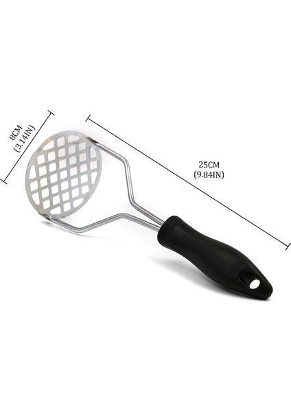 KN1884H01 1 Pc Paslanmaz Çelik Patates Ezici Patates Kırıcı Kesici Mutfak Aksesuarları Gadget Pişirme Araçları Sebze Araçları Pres Kırıcı (Yurt Dışından) indirimleri