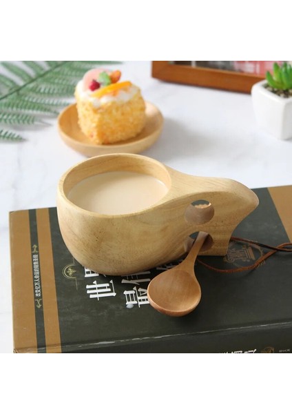 A2 Finlandiya Kuksa Taşınabilir Kahve Kupa Kauçuk Ahşap Saplı Iki Delik Inek Derisi Halat Kanca Suyu Süt Çay Kahve Içme Bardağı Drinkware (Yurt Dışından) indirimleri