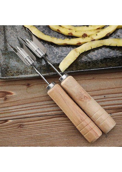 Ananas Soyucu Keskin Ağız Paslanmaz Çelik Ananas Klip Ananas Bıçağı Ananas Kürek Çatal Ananas Soyma Spiral Kesici (Yurt Dışından) fiyatları