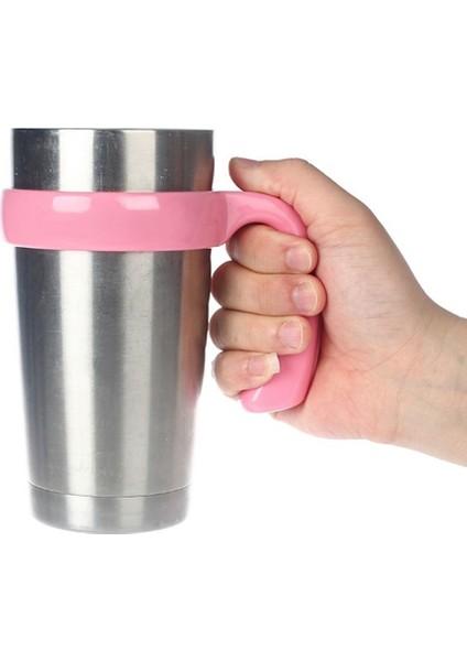 KIRMIZI-30OZ Için Taşınabilir Plastik Bardak Bardak Kolu Seyahat Kupa Tabanı 20OZ 30OZ Araba Araç Bardak Içecek Rafı Su Şişesi Tutucu Aksesuarları (Yurt Dışından)