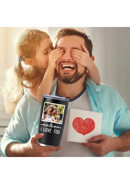 Stil 1 Özel Paslanmaz Çelik Bardak 20OZ Kelimelerle Resim Kolajı Özelleştirilmiş Bardak, Doğum Günü Hatıra Hediyeleri Kişiselleştirilmiş Bardak (Yurt Dışından) fırsatları