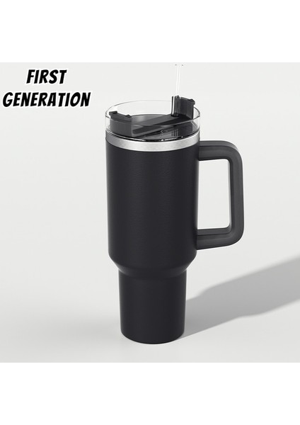 Birinci Nesil-10 40OZ 40OZ Drinkware Kupa Bardak Flowstate Stanley Quencher 1200ML Stanley Kupası Paslanmaz Çelik Vakum Yalıtımlı Bardak Buzlu Kahve Fincanı (Yurt Dışından)