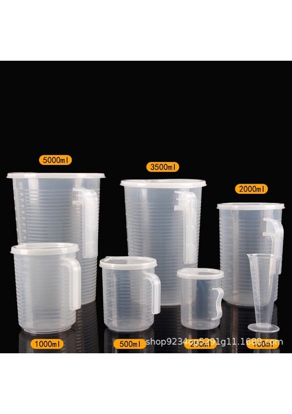 100 ml Plastik Ölçüm Kabı Kapaklı Ölçekli Şeffaf Pişirme Süt Çay Malzemeleri Mutfak Ölçüm Kabı Çok Kapasiteli Kahve Ölçümü (Yurt Dışından)