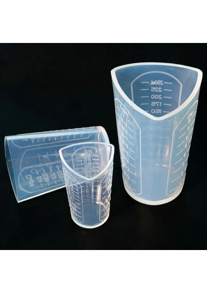 250ML 50ML-1000ML Silikon Üçgen Mezun Ölçüm Kabı Sıvı Konteyner Epoksi Reçine Yapma Araçları Aksesuarları Silikon Kalıplar (Yurt Dışından) fırsatları
