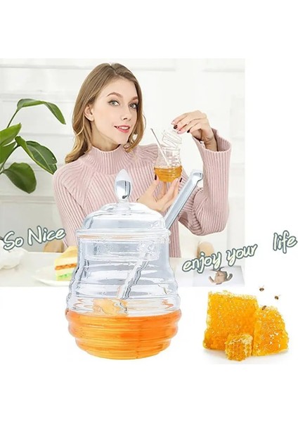 Kepçeli Honeypot Akrilik Bal Dispenseri Akrilik Bal Kabı Damlama Önleyici Arı Balı Sıkma Şişe Bal Kavanoz Dispenseri Arı Kovanı Kepçeli Bal Kabı (Yurt Dışından) indirimleri