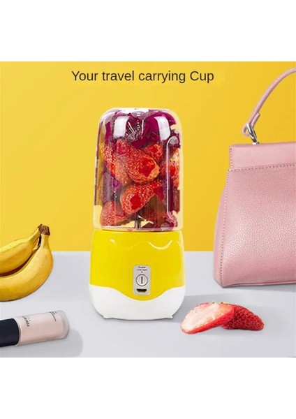 Sarı Elektrikli Meyve Sıkacağı Mini Taşınabilir Blender Meyve Karıştırıcılar Meyve Sıkacakları Çok Fonksiyonlu Meyve Suyu Yapımcısı Makinesi Blender Smoothies Mikser (Yurt Dışından)