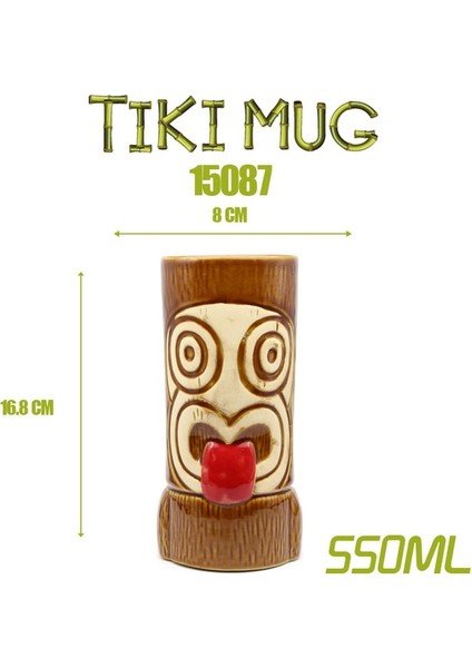 Tabloya Bakın Tiki Bar Tiki Kupa Tiki Keller Hawaii Kokteyl Bardağı Martini Seramik Kupalar (Yurt Dışından)