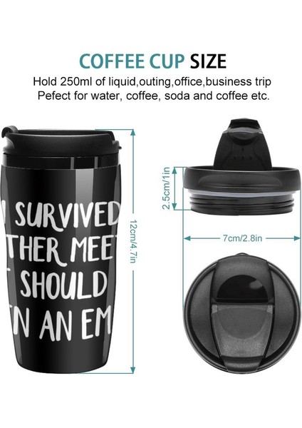 350ML Yeni Bir E-Posta Olması Gereken Başka Bir Toplantıdan Sağ Çıktım Seyahat Kahve Kupa Latte Fincan Kahve Fincan Espresso Kahve Fincan (Yurt Dışından)