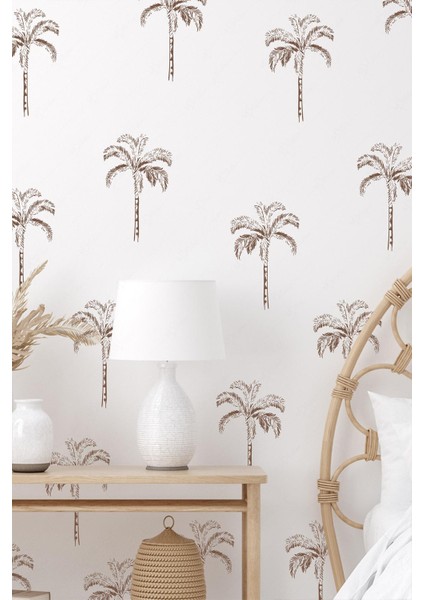 Palmiye Ağacı Şeffaf Uygulaması Kolay Duvar Cam Sticker Seti fiyatları