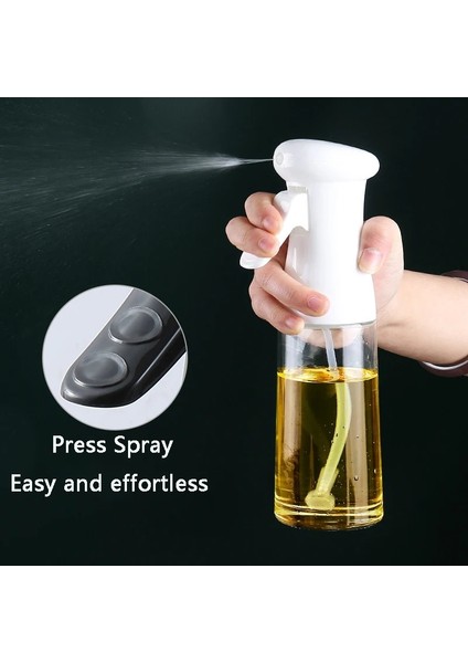 Siyah 300ML 200ML 300ML 500ML Yağ Spreyi Şişesi Mutfak Pişirme Zeytinyağı Dağıtıcı Kamp Barbekü Pişirme Sirkesi Soya Sosu Püskürtücü Kapları (Yurt Dışından) fırsatları