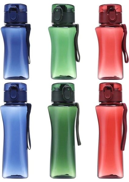 Mavi 400 ml F63A Spor Su Şişeleri Spor Salonu Sızdırmaz Damla Geçirmez Taşınabilir Shaker Kupa Açık Seyahat Su Isıtıcısı Plastik Içecek Bardağı Açık Yürüyüş (Yurt Dışından)