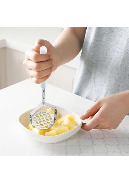 Resimde Gösterildiği Gibi 1 Adet Yeni Patates Püresi Ezici, Patates Presi, Meyve Presi, Manuel Kavun ve Meyve Paslanmaz Çelik Ezici (Yurt Dışından) indirimleri