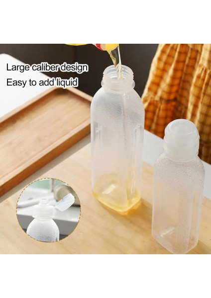 300 ml Ölçekli Yağ Dağıtıcı Gıda Sınıfı Yağ Şişesi Ölçeği Çevirmeli Üst Kapaklı Sıkıştırılmış Yağ Şişesi Sıcak Için Çok Yönlü Mutfak Dağıtıcı (Yurt Dışından)
