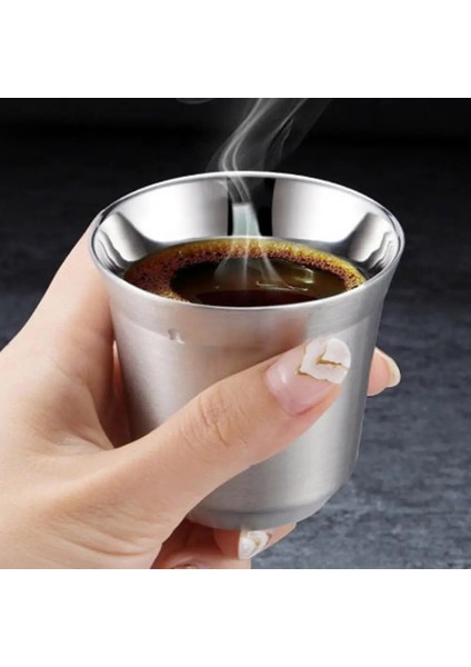 160ML 160ML/80ML Paslanmaz Çelik Bardak Bira Bardakları Beyaz Şarap Bardağı Kahve Bardağı Seyahat Kamp Kupalar Içme Kahve Çay Kupa Açık (Yurt Dışından)