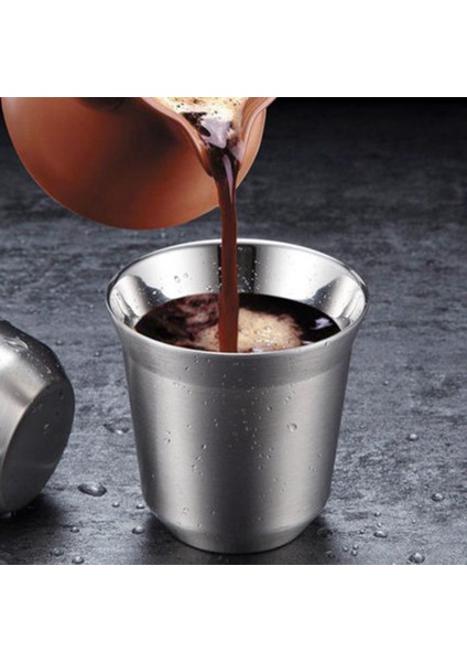 160ML 160ML/80ML Paslanmaz Çelik Bardak Bira Bardakları Beyaz Şarap Bardağı Kahve Bardağı Seyahat Kamp Kupalar Içme Kahve Çay Kupa Açık (Yurt Dışından)