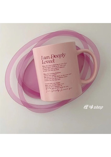 Aşk Asla Başarısız Olmaz Orijinal Pembe Mat Seramik Kupa Fransız Mektup Aşk Asla Başarısız Çift Fincan Çift Süt Kupa Bayanlar Ofis Bardakları 330 ml (Yurt Dışından) fırsatları