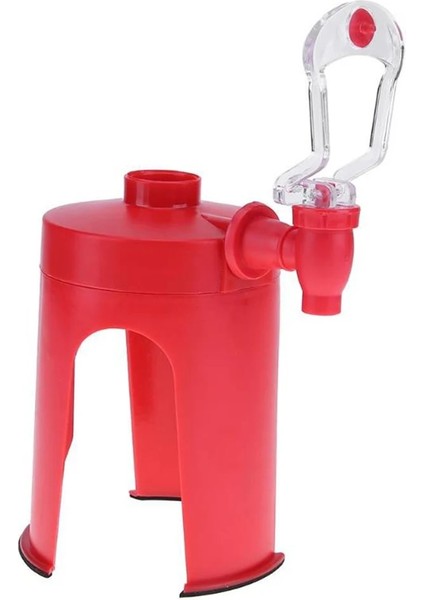 Kırmızı Soda Içecek Dağıtıcı Şişesi Ters Baş Aşağı Içme Suyu Dağıtım Makinesi Anahtarı Gadget Parti Ev Bar Için (Yurt Dışından)